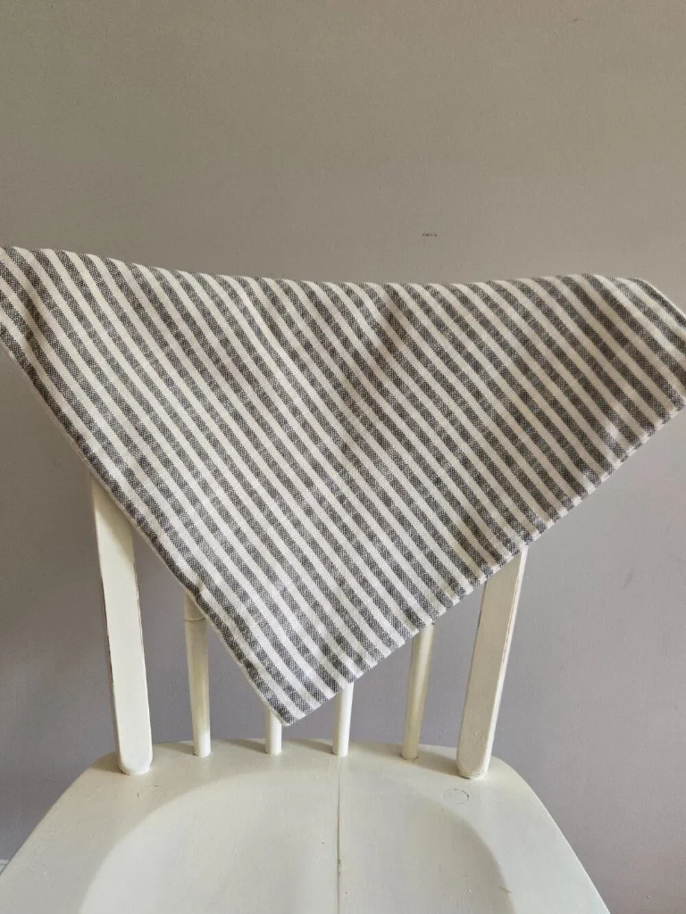Black and White Woven Striped Pillowcover, 20 x 20